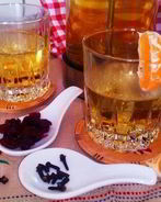 Согревающий бруснично-мандариновый чай