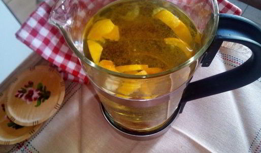 согревающий бруснично-мандариновый чай