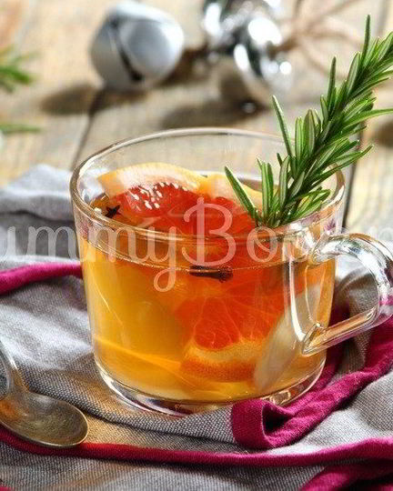 Рецепт согревающего чая с грейпфрутом и розмарином