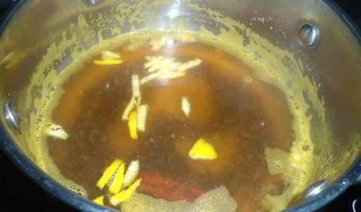 согревающий мандариновый чай