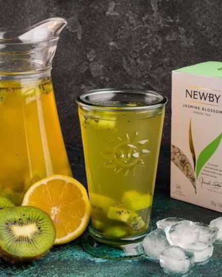 Рецепт витаминного чая с киви и мятным сахаром