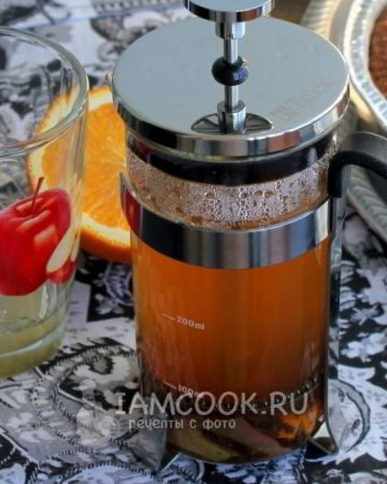 Рецепт яблочного чая с апельсином