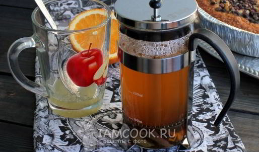 яблочный чай с апельсином