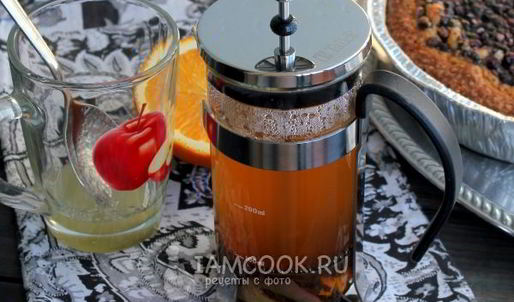 яблочный чай с апельсином