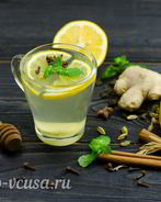 Зеленый чай с имбирем и корицей