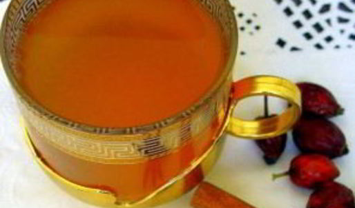 зеленый чай с шиповником