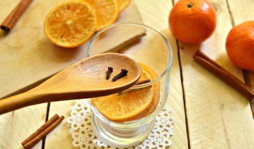 чайный напиток с мандарином