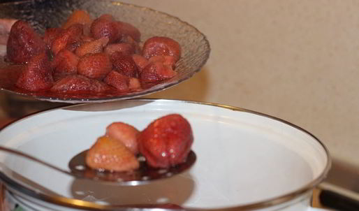 клубничный кисель