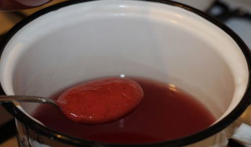 клубничный кисель