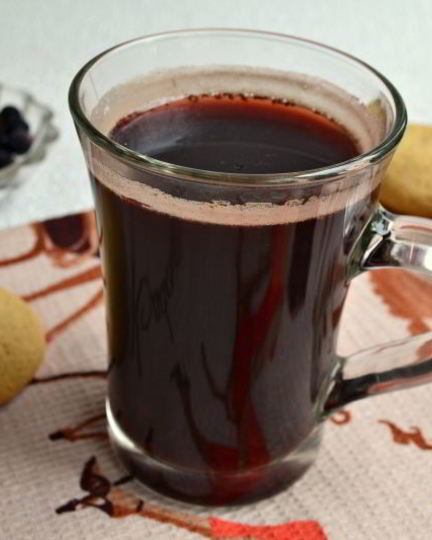 Рецепт черничного кофе