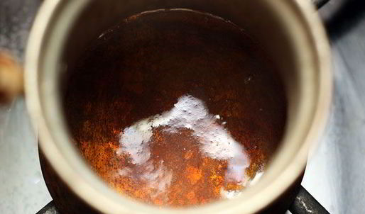 карамельный кофе в турке