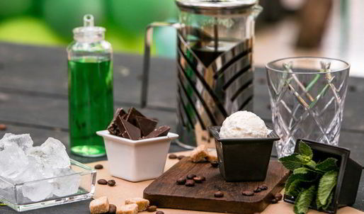 холодный мятно-шоколадный кофе