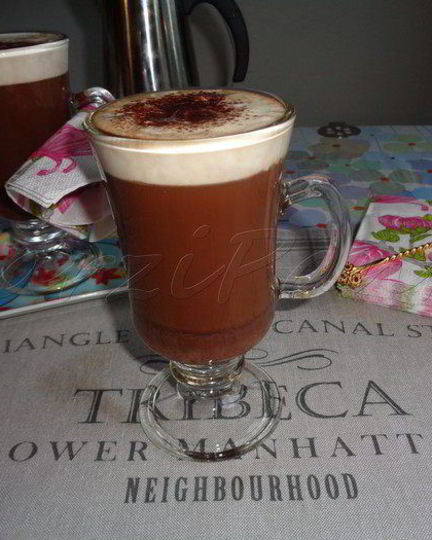 Рецепт кофе мокко с горьким шоколадом