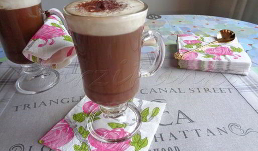 кофе мокко с горьким шоколадом