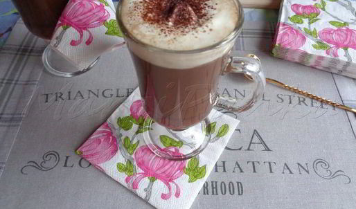 кофе мокко с горьким шоколадом