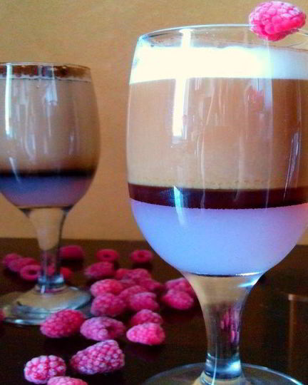 Рецепт кофе по-венски малиновый поцелуй