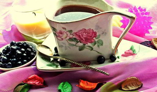 кофе с черникой