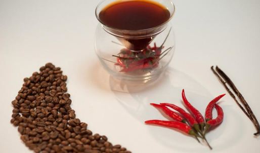 кофе с клубникой