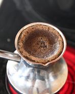 Кофе в турке на электрической плите