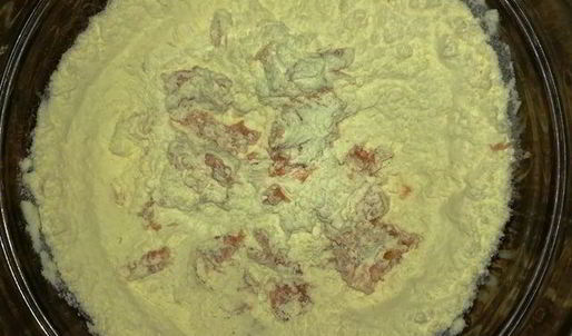 свиная вырезка в кофейной панировке с пастой