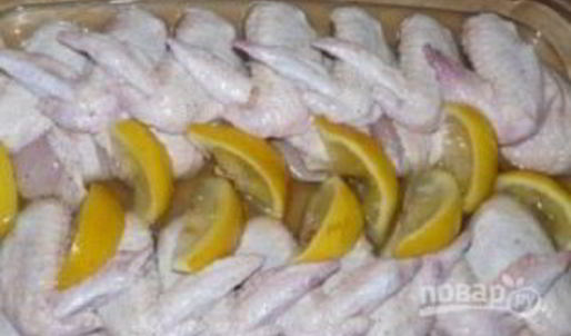 куриные крылышки в лимонном сиропе