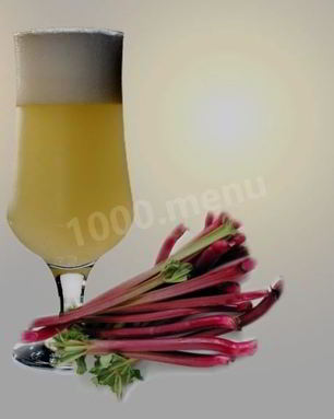 Квас из ревеня