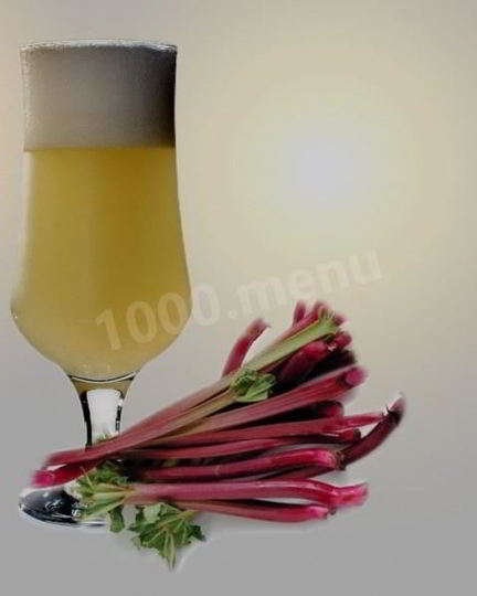 Рецепт кваса из ревеня