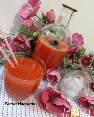 Лимонад из сладкого перца с базиликом