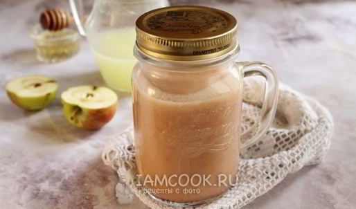 напиток из молочной сыворотки с яблоками