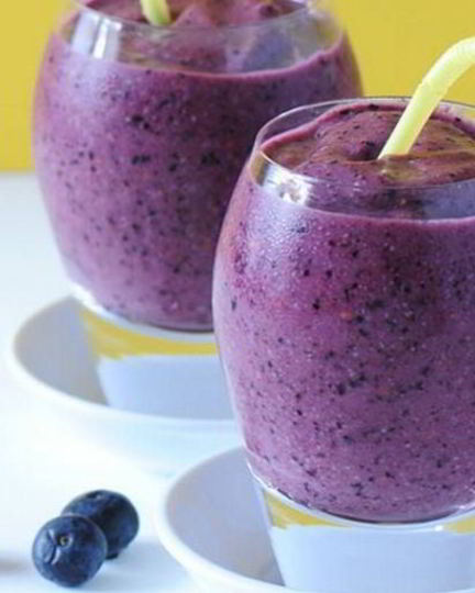 Рецепт чернично-грушевого смузи