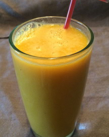 Рецепт мандаринова-ананасового смузи с гречневыми хлопьями