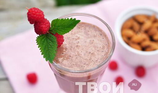 шоколадно-малиновый смузи для взрослых