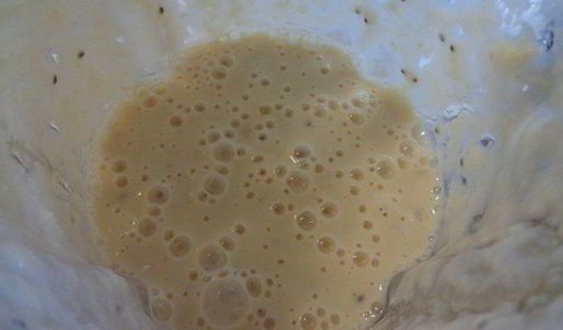 смузи ананас-банан с семенами чиа