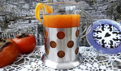 смузи из хурмы и цитрусовых