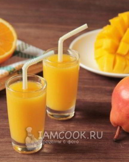 Рецепт смузей из свежего манго и груши