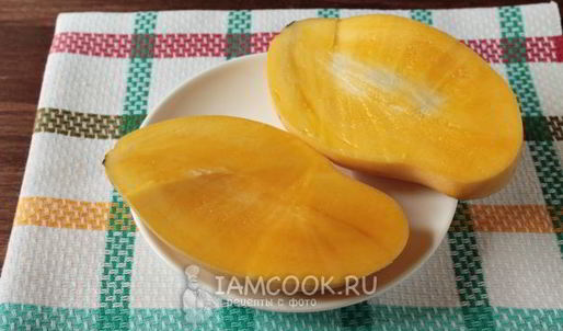 смузи из свежего манго и груши