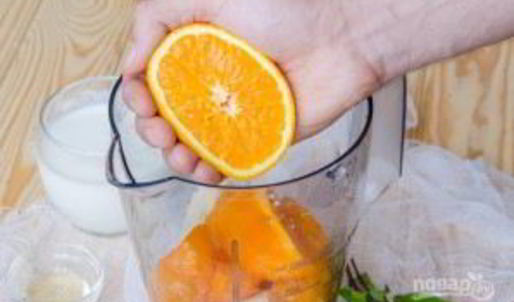 смузи с хурмой и бананом