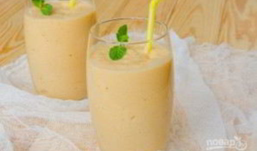 смузи с хурмой и бананом