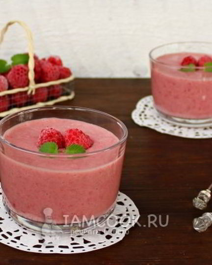 Рецепт смузей с малиной и бананом