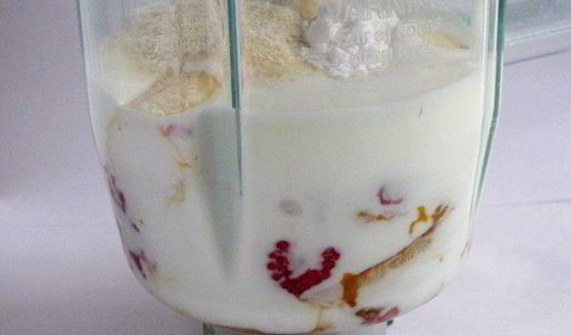 смузи с тыквой и малиной