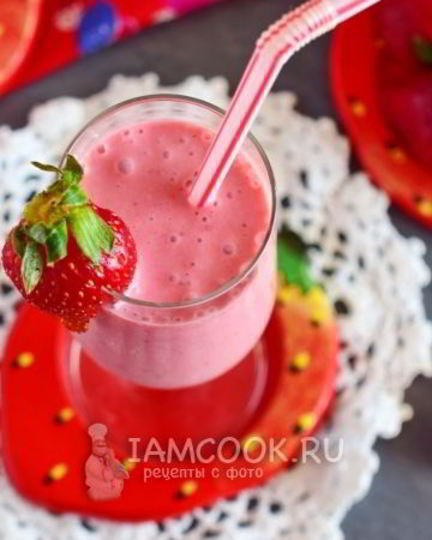 Рецепт смузей с замороженной клубникой