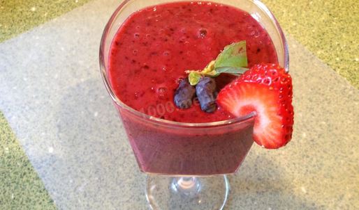 смузи с жимолостью