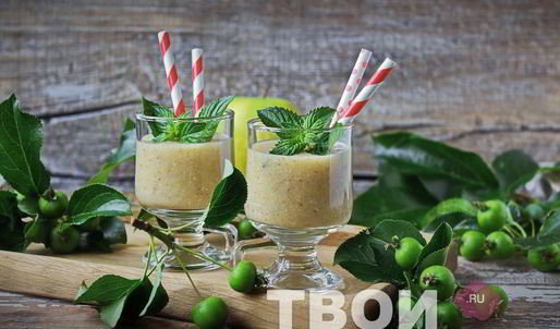 яблочный смузи