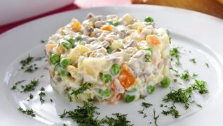 Салаты с говядиной