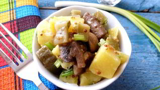 Салаты с шампиньонами