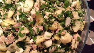 Салаты с тунцом