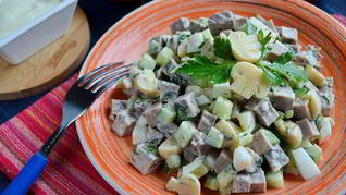 Салаты с языком