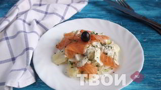 Салаты с семгой