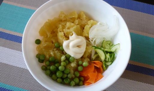 картофельный салат по-японски — потэ то сарада