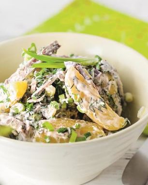 Картофельный салат с говядиной